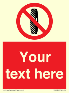 Custom Do Not Change Grinding Wheel Sign